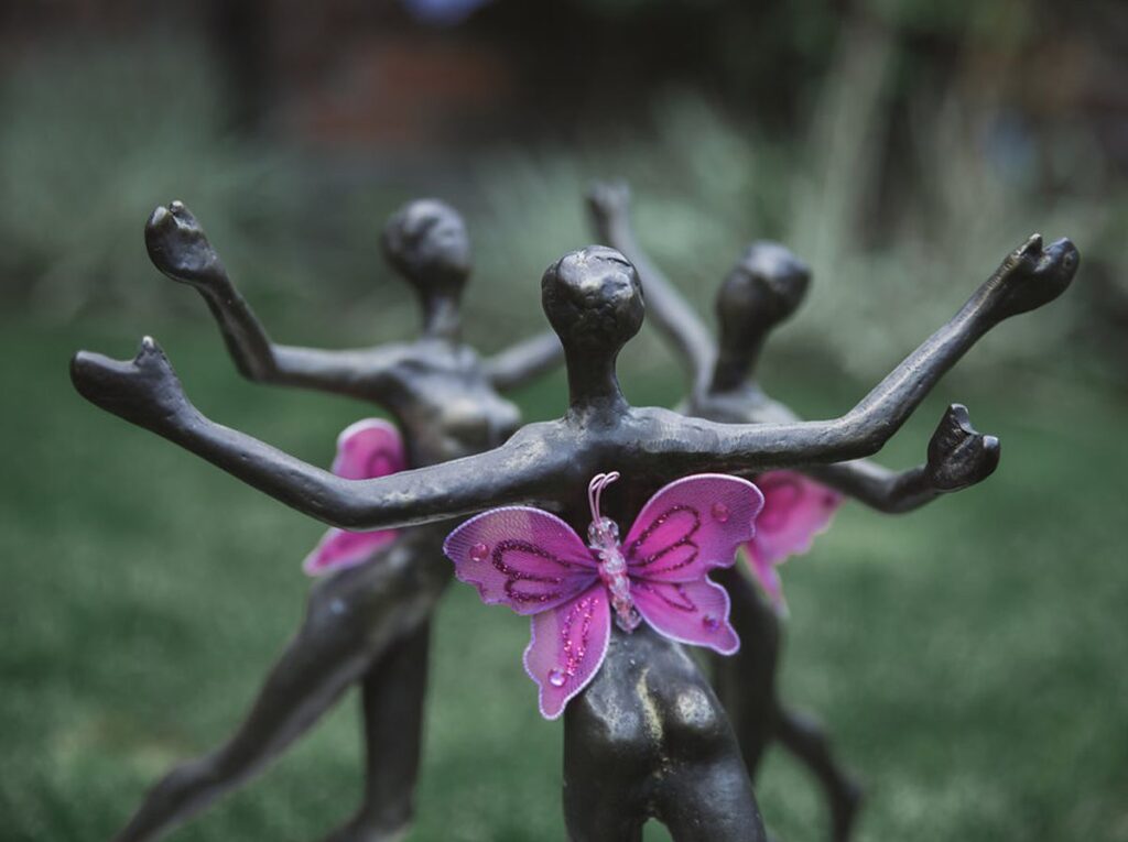 Glastonbury Retreat Courtyard Garden fairies